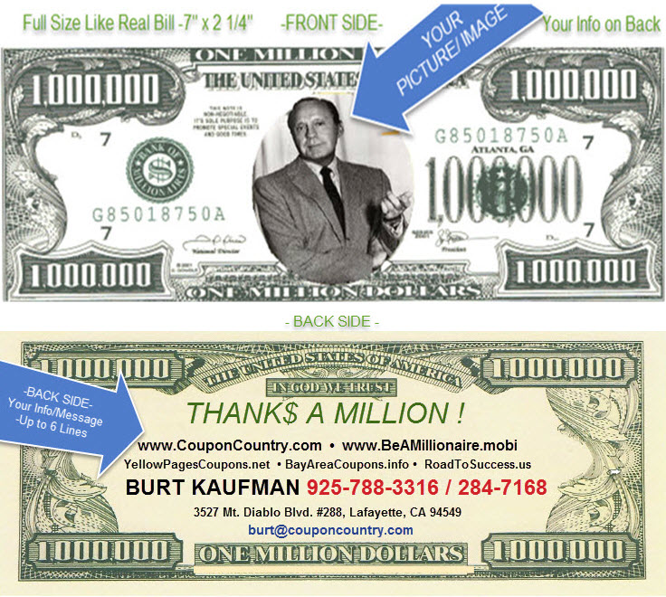  Be A Millionaire - Better Than Business Cards